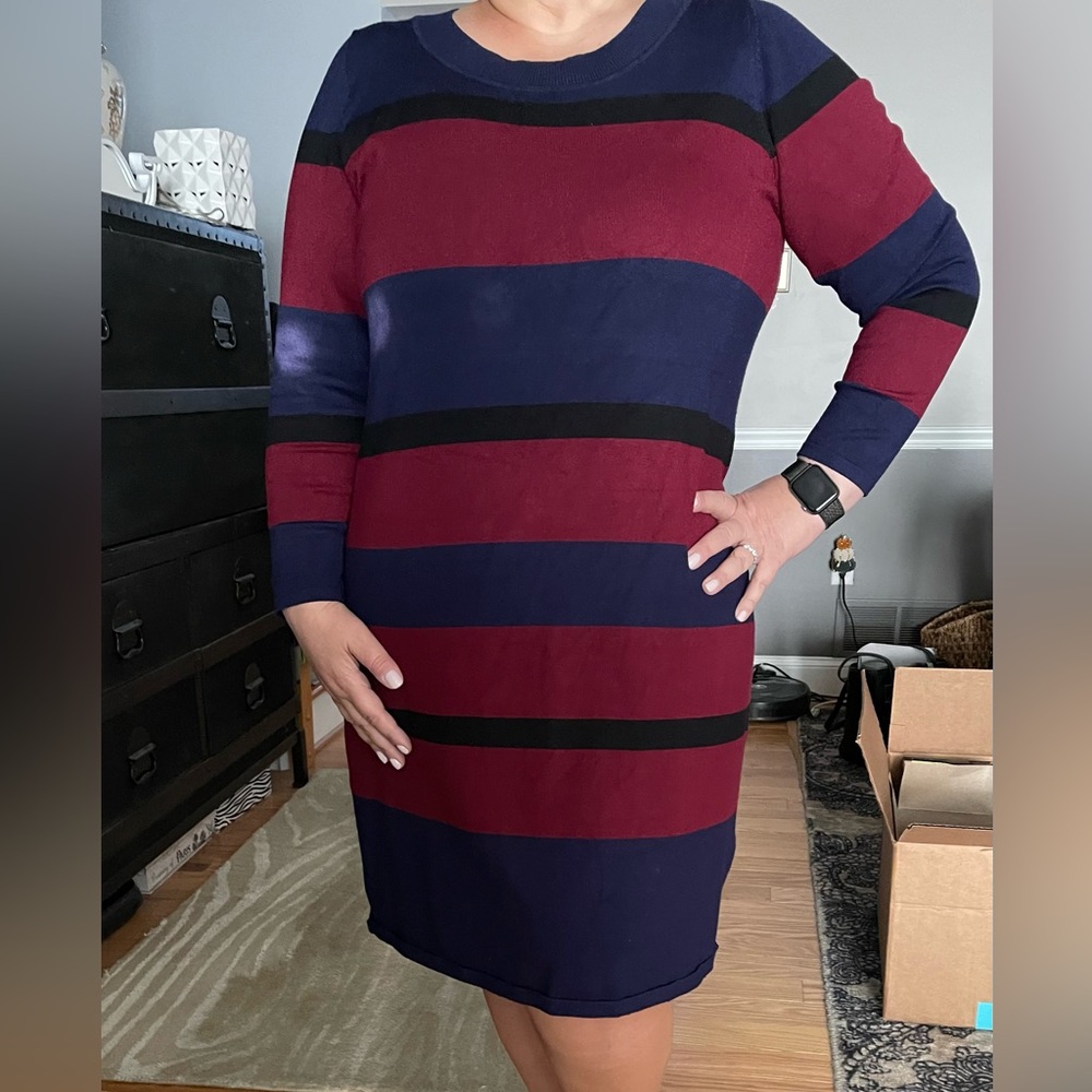 Striped Knit Dress, 18/20